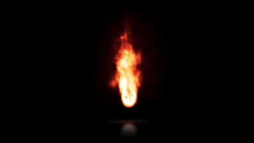 Realistic Burning Fire Flame Visual Effect