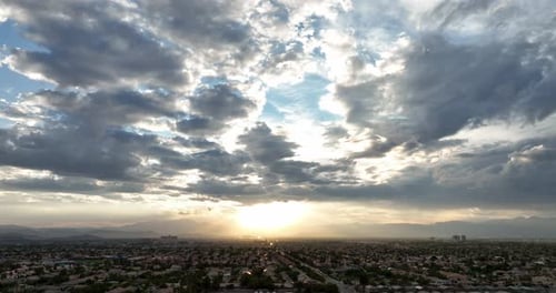 Dramático atardecer