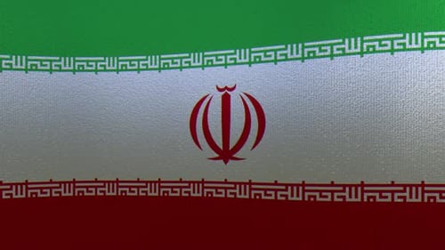 Iran Flag Closeup