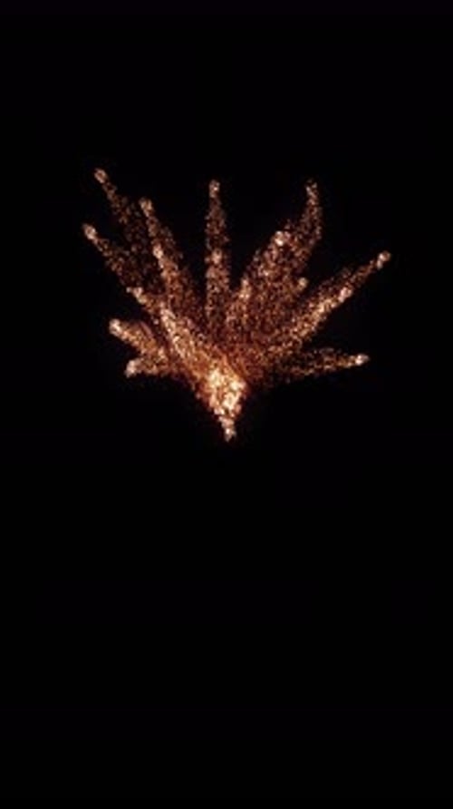 Abstract Glowing Particle Burst Reveal Animation