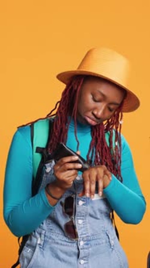 Vertical Video Young Adult Applying Spf Cream on Skin
