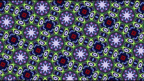 Colorful Geometric Kaleidoscope Pattern Loop