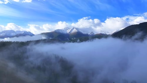 Snow-capped mountains