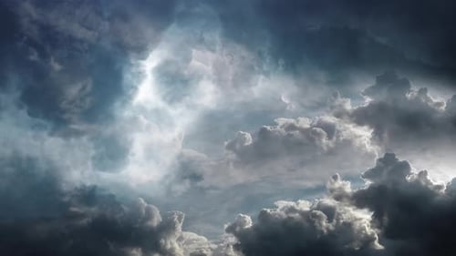 Storm Clouds Time Lapse Scenic Sky