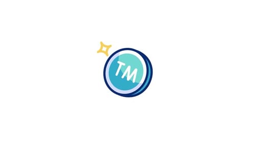 Animated Trademark TM Symbol Reveal Icon