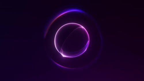 Abstract Glowing Fluid Orb Animation