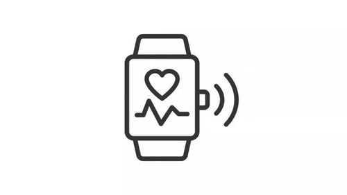 Animated Watch Linear Icon