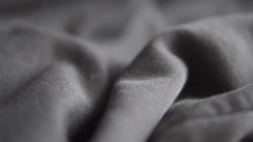 Nahaufnahme aus schwarzem Baumwollstoff