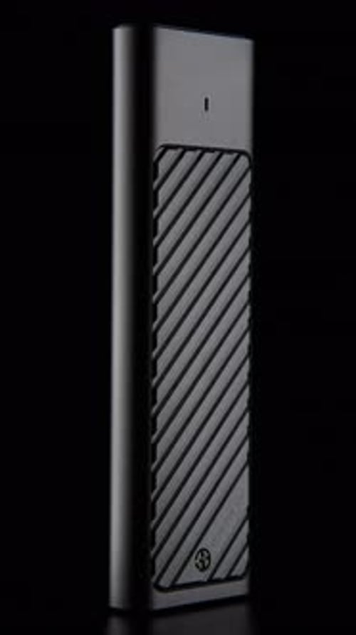M2 SSD Case on Black Background External USB Drive