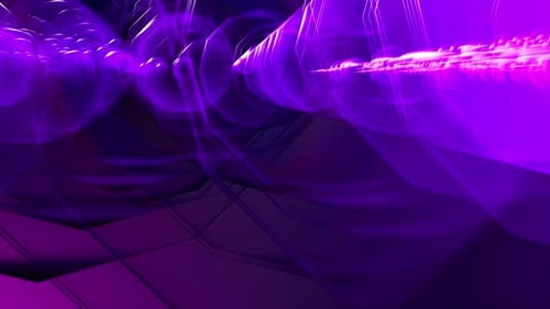 Dynamic Abstract Purple Energy Flowing Lines Background