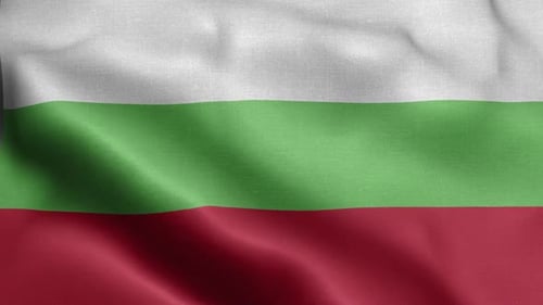Realistic Waving Flag of Bulgaria