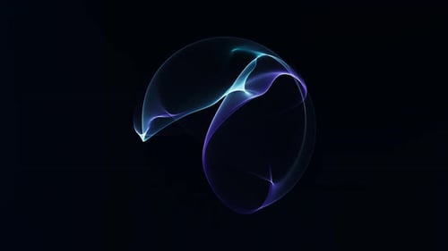 Abstract Fluid Glowing Lines Reveal Animation