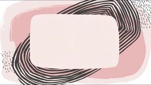 Abstract Organic Animated Frame for Text or Image Reveals