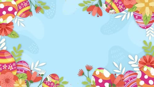 Easter Frame Background