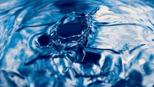 Refreshing Water Drops in Motion