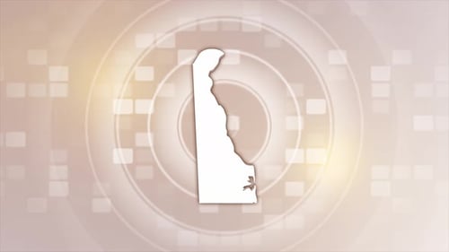 Animated Geographic Outline Draw with Digital Background