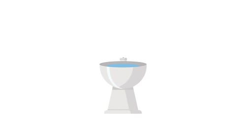 Toilettenelement Alpha Animation