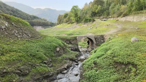 stone bridge on river