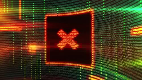 Neon Digital Code Grid Screen Reveal Loop