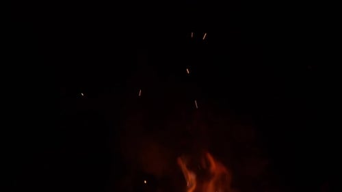 Lagerfeuer und Funken
