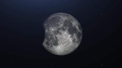 Realistic Waning Moon Phase Transition
