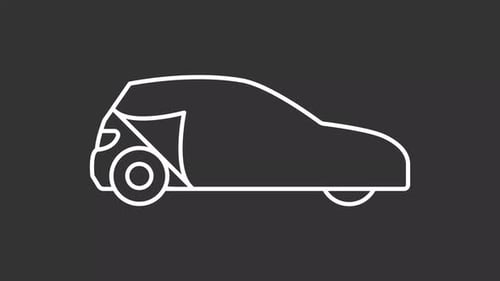 Car Outline Peeling Reveal Animation