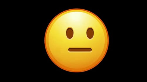 Rotating Neutral Face Emoji Animation