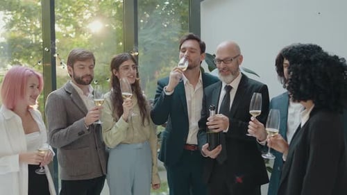 Festa de negócios corporativo