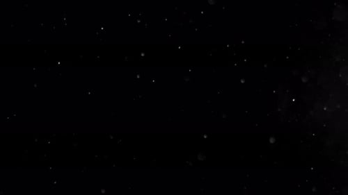 Dust Particles Atmosphere on Black Screen Overlay Abstract Background