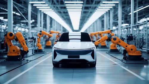 Atelier de production automatisé, chaîne d'assemblage de véhicules électriques à énergie nouvelle