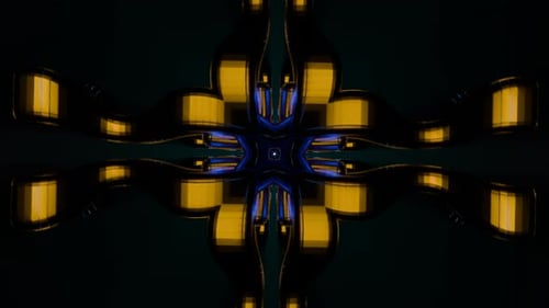 A Colorful Vibrant 3D Neon Pattern Designed for Parties and Dynamic VJ Backdrops