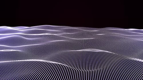 Abstract Wave Grid Animation Background Loop