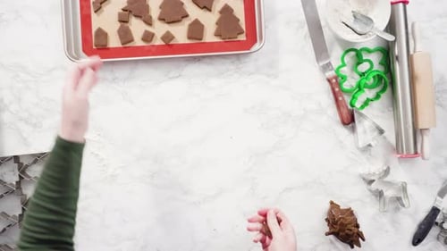 Gingerbread Cookie Preparation for Holiday Celebration