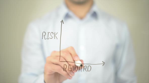 Drawing a Risk and Reward Graph, Business, Corporate Stock Footage ft ...
