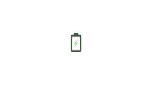 Minimalist Battery Charging Indicator Animation