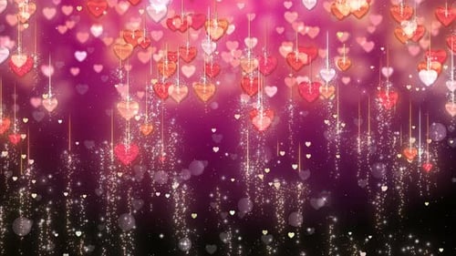 Valentine Heart Particles Glitter