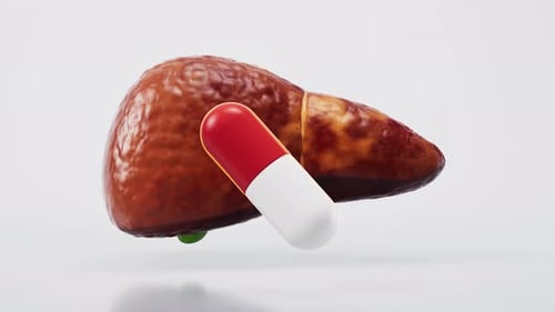 Liver organ with fatty liver state