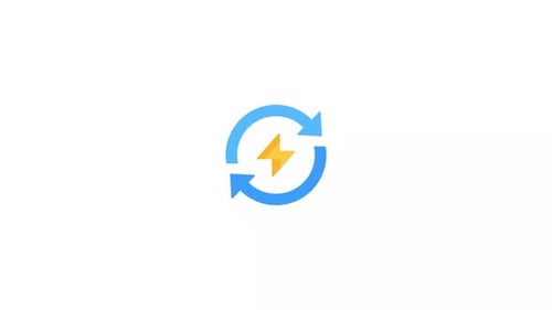 Rotating Energy Cycle Icon Animation