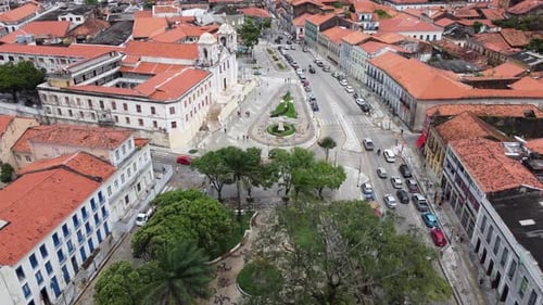 Centro de São Luís Maranhão, no Nordeste do Brasil. Marco turístico da cidade.