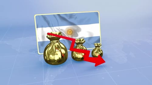 Argentina Reserves Decline Economic Crisis Data Graph Infographic