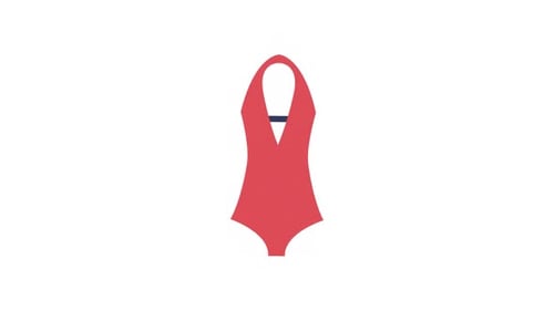 Flat Design Animated Red Swimsuit Reveal