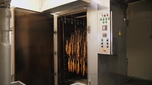 Smokehouse for Fish in the Production