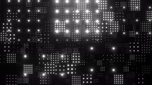 Nahtlose Schleife Zusammenfassung Globales Digitales Netzwerk Schwarzweiß-Netzwerkverbindungsstruktur Digital