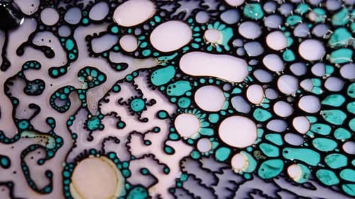 Photo éclatante d'art liquide abstrait avec des motifs complexes et des couleurs éclatantes