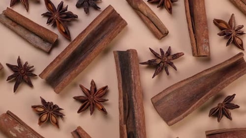 Cinnamon Sticks and Star Anise Close Up