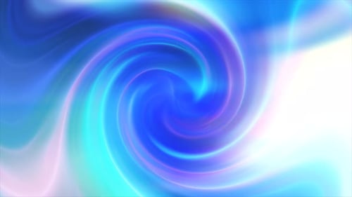 Vibrant Neon Blue Swirling Fluid Abstract Background