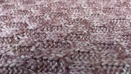 Knitted Wool Fabric in Close-Up Texture