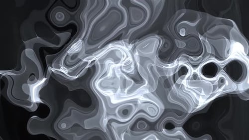 Abstract White Fluid Organic Plasma Motion Background Loop