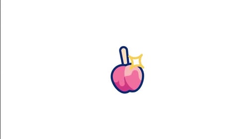 Caramel Apple Animated Icon