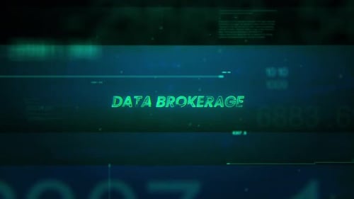 Data Brokerage Concept Technology Futuristic Data Background